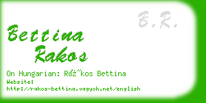 bettina rakos business card